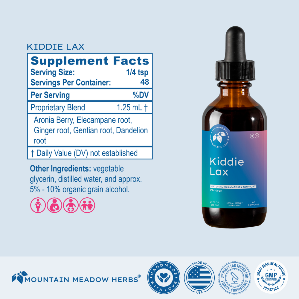 Gentle Laxative for Kids | Kiddielax | Mountain Meadow Herbs
